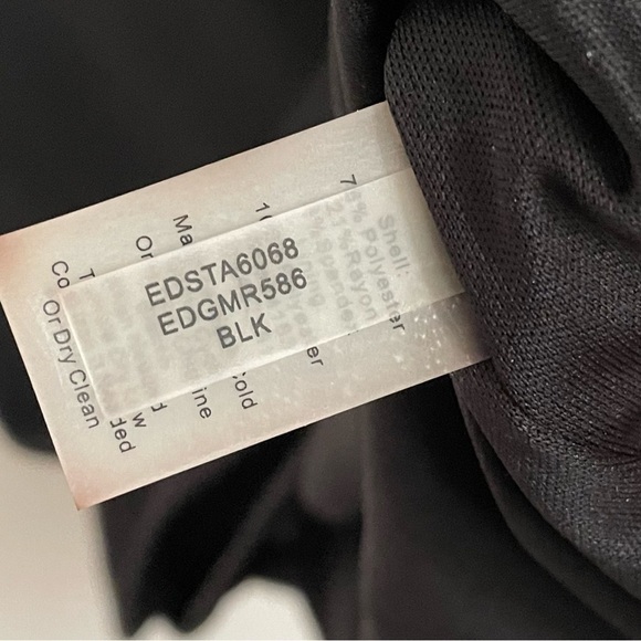 Ellen Tracy Black Dress Size 10 - Picture 5 of 11